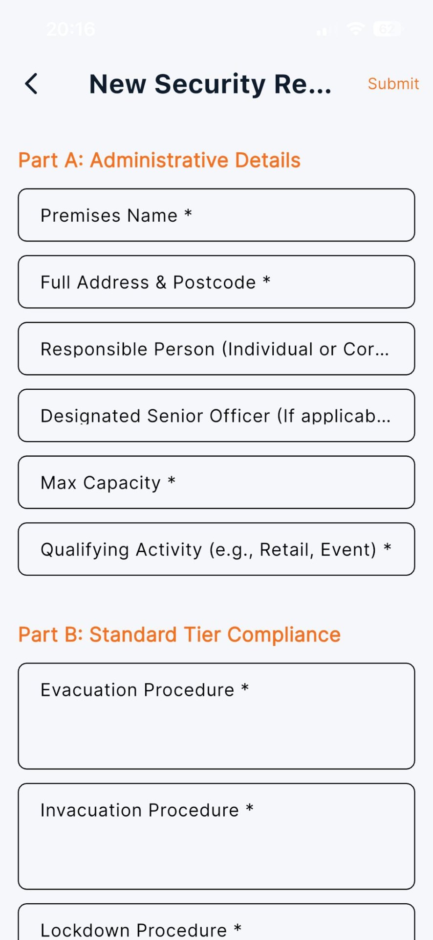 Martyn's Law security assessment